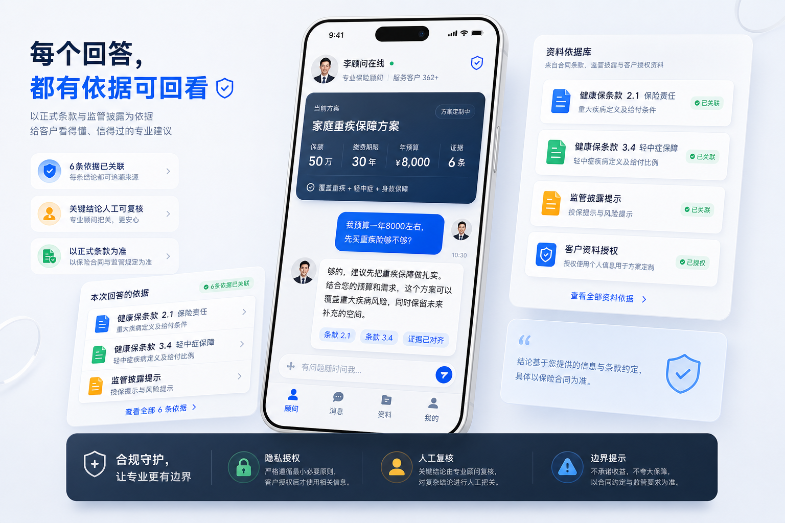 客户打开的是专属咨询空间